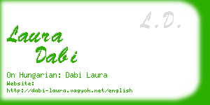 laura dabi business card